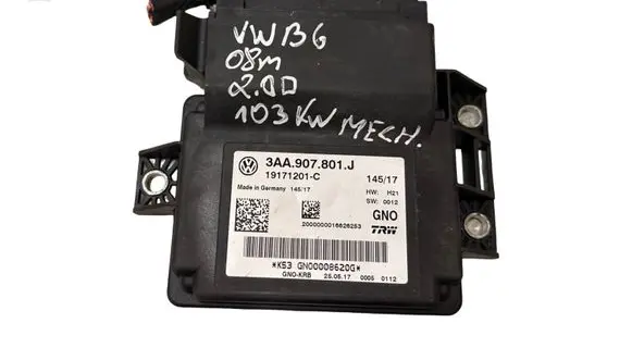 Volkswagen PASSAT B6 Hand brake control module 3AA907801J 19171201C GN00008620G
