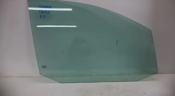 Volkswagen Touran I Front door window glass four-door