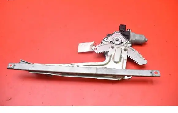 Rear door window regulator with motor