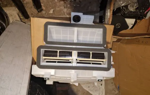 Interior heater climate box assembly