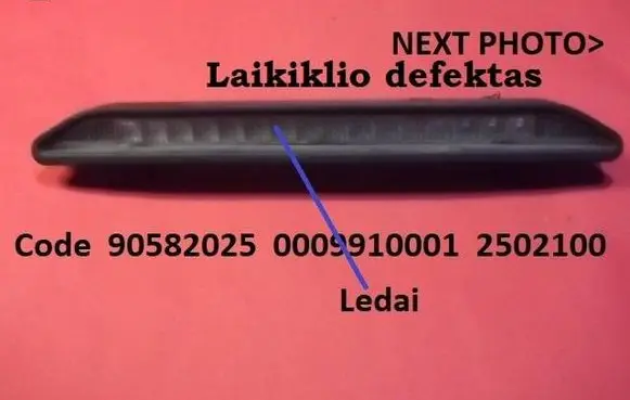 Opel Zafira A Third/center stoplight 90582025 0009910001 2502100