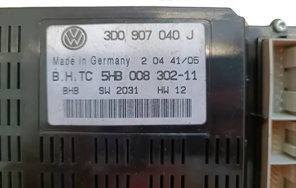 Volkswagen Phaeton Comfort/convenience module 3D0907040J 5HB00830211