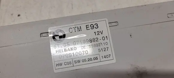 BMW 3 E90 E91 Sunroof control unit/module 070910070 61350719988201 55892110