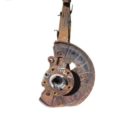 Porsche Cayenne (9PA) Front wheel hub spindle knuckle 7L0407257A