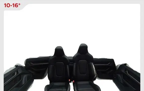 Porsche Taycan 9J1 Seat and door cards trim set 