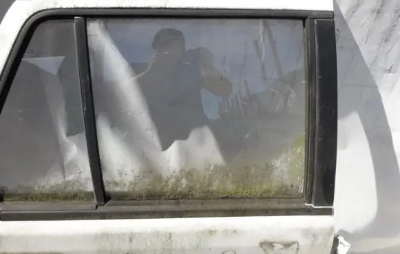 Hyundai Pony Rear door window glass