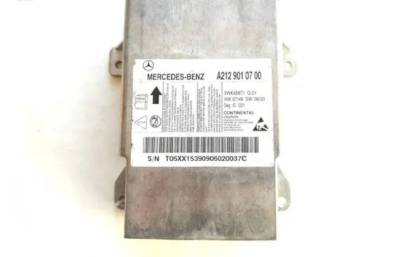 Mercedes-Benz E W212 Airbag control unit/module A2129010700 5WK43871