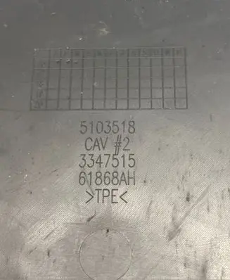 Chrysler Pacifica Central console drawer/shelf pad 5103518 3347515 61868AH