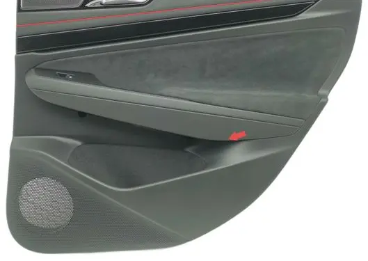 Rear door card panel trim