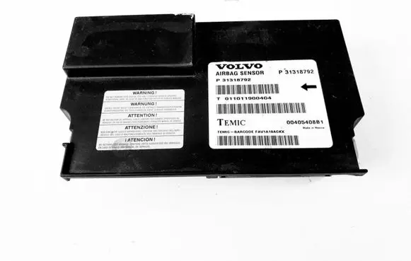 Volvo XC60 Airbag control unit/module 31318792 011011900404 00405408B1