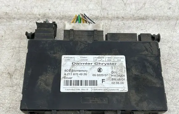 Mercedes-Benz E W211 Seat control module A2118704926 05022307