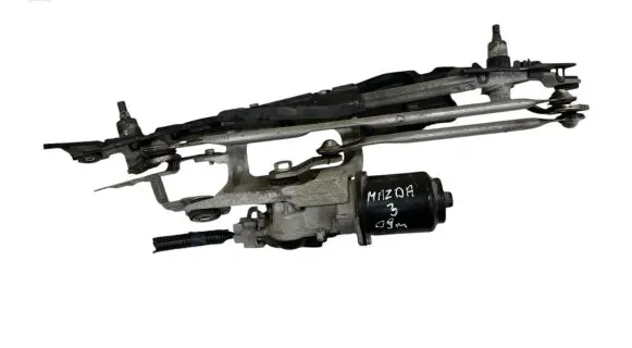 Front wiper linkage and motor