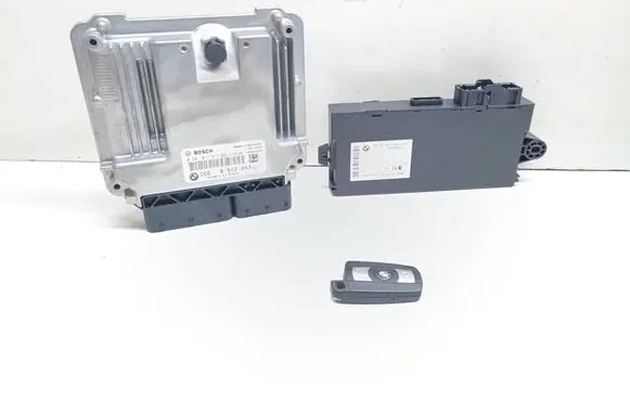 BMW 3 E90 E91 Engine ECU kit and lock set 8512043 0281017517 9237047