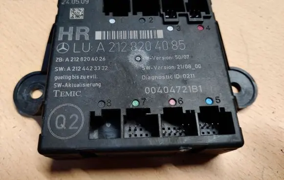Mercedes-Benz C AMG W204 Door control unit/module A2128204085