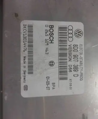 Volkswagen PASSAT B5.5 ESP (stability system) control unit 8D0907389D 0265109463 DKCV13014476