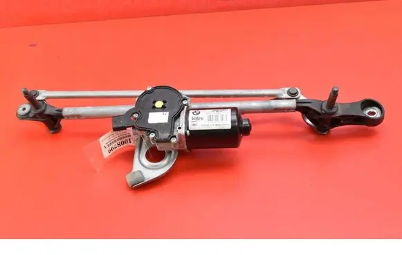 Front wiper linkage and motor