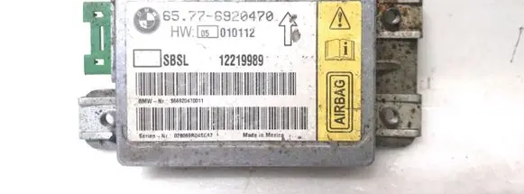 BMW 7 E65 E66 Airbag control unit/module 65.77-6920470