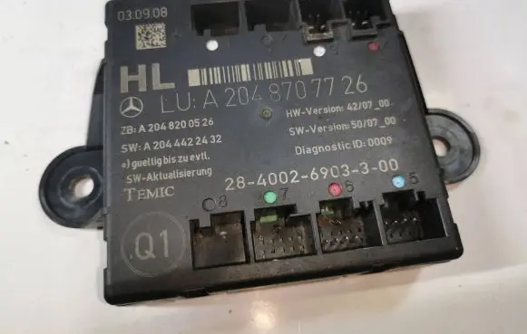 Mercedes-Benz C W204 Door control unit/module A2048707726 A2048200526 A2044422432