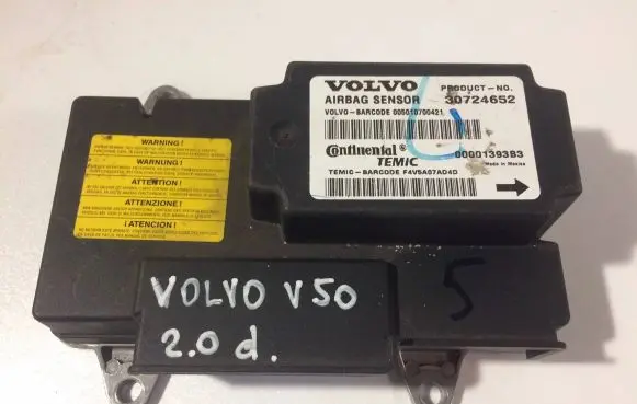 Volvo S40 Airbag control unit/module 30724652 00001393B3 005010700421