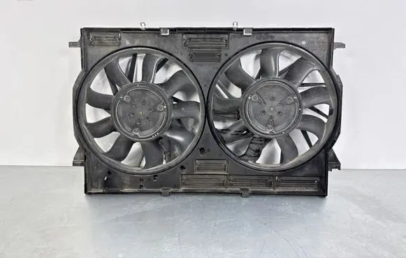Volkswagen Touareg III Electric radiator cooling fan 8W0121207C 8W0121003D 8W0959455AB