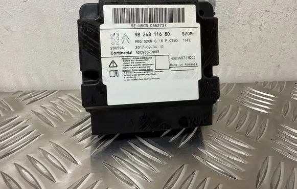 Opel Grandland X Airbag control unit/module 9824811680 A2C96579805 H023S0711D05