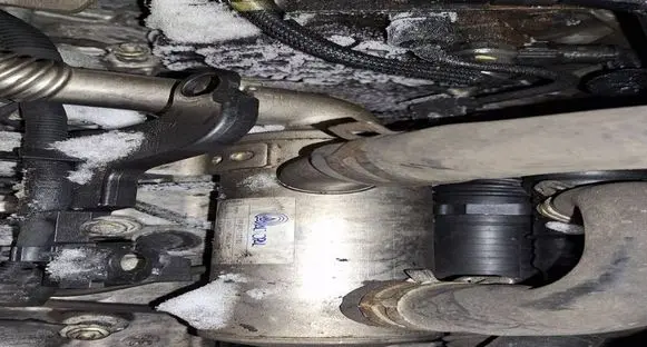Peugeot 307 EGR valve cooler 9646762280