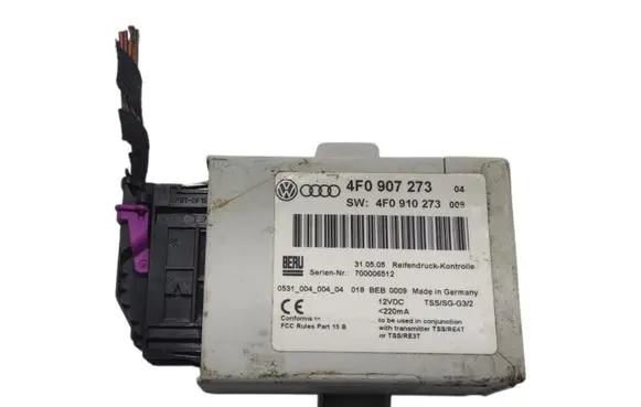 Audi A6 S6 C6 4F Tire pressure control unit 4F0907273