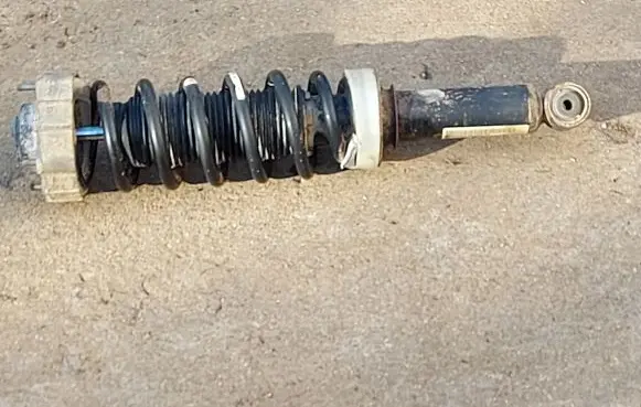 Volkswagen Touareg I Rear shock absorber with coil spring 7L6513029G
