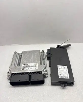 BMW 5 E60 E61 Engine ECU kit and lock set 8506199 0281016066