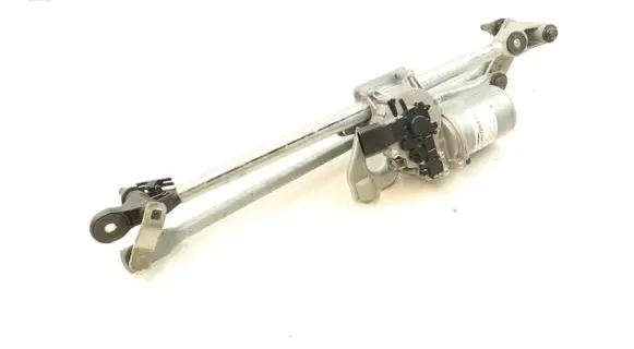Front wiper linkage and motor