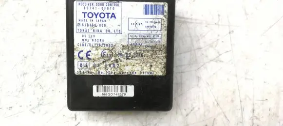 Toyota Corolla Verso AR10 Door control unit/module 897410F010 61B168000 10RD21776