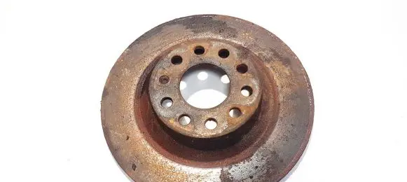 Audi A6 S6 C6 4F Rear brake disc neventiliuojamas