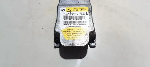 BMW 5 E60 E61 Airbag control unit/module 916055801 9160558-01
