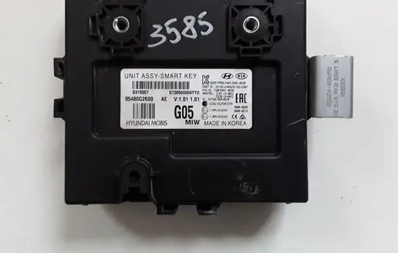 Hyundai Ioniq Door central lock control unit/module 95480G2600