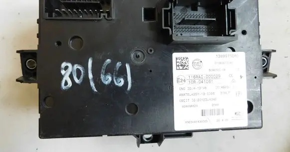 Fiat Ducato SAM control unit 1389975080 BCM250I08 4983ABCML7