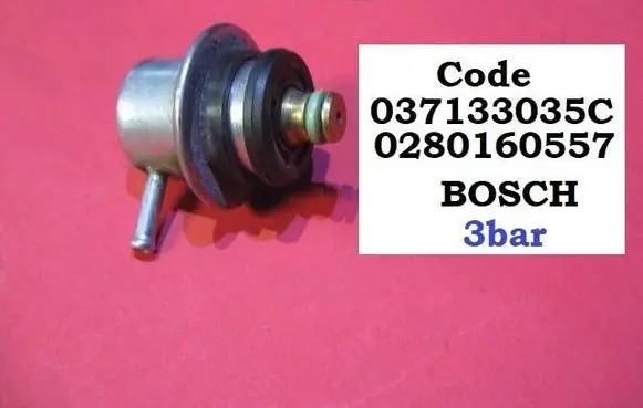 Volkswagen Bora Fuel pressure regulator 037133035C 0280160557