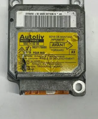 Citroen Berlingo Airbag control unit/module 9637176880