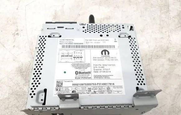 Fiat Tipo Bluetooth control unit module 00521097530 E810R048591