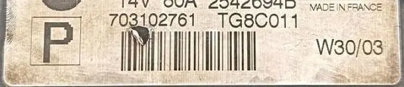 Nissan Micra Generator/alternator 23100AX6002542694B