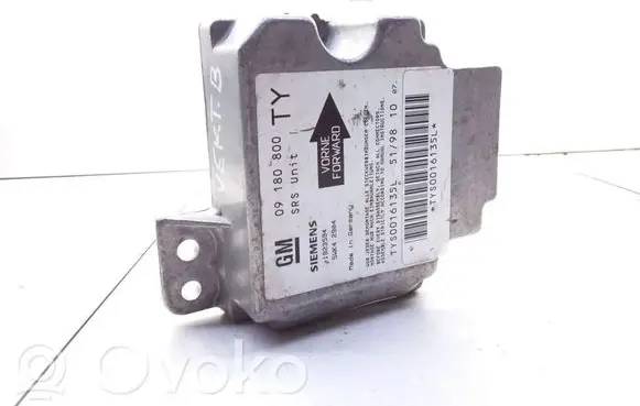 Opel Vectra B Airbag control unit/module 09180800 5WK42904
