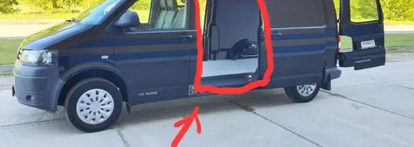 Volkswagen Transporter - Caravelle T5 Sliding door rubber seal 