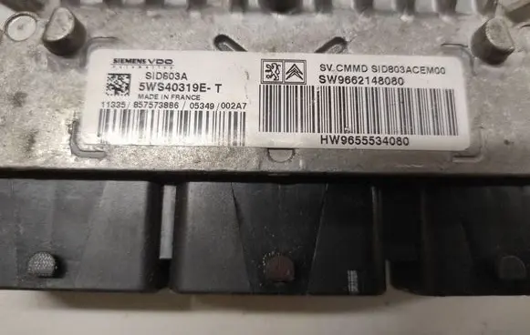 Peugeot 407 Engine control unit/module 5WS40319ET SW9662148080