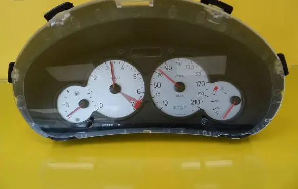 Peugeot 206 Speedometer (instrument cluster) 9659729180