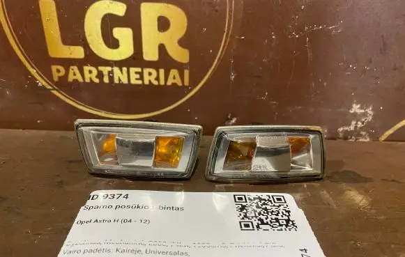 Front fender indicator light