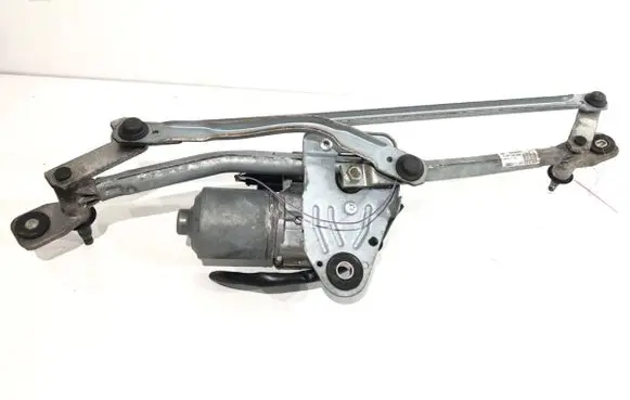 Front wiper linkage and motor
