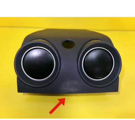 Dash center air vent grill