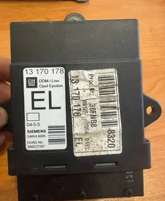 Opel Vectra C Door control unit/module 13170178 5WK46005 360572197
