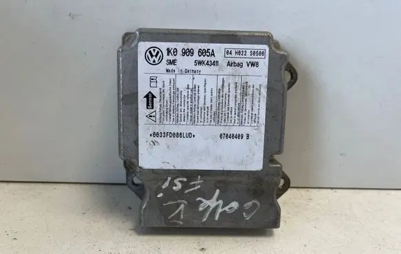 Volkswagen Golf V Airbag control unit/module 1K0909605A 5WK43411 07040409B