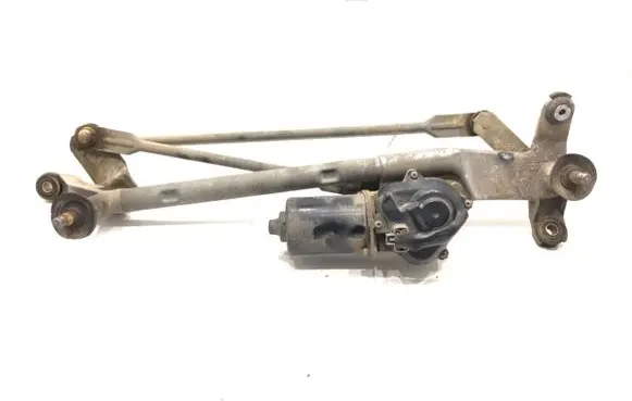 Front wiper linkage and motor