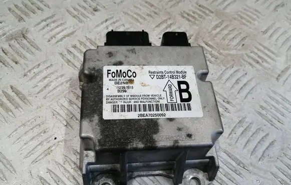 Ford Fiesta Airbag control unit/module D2BT14B321BF 2BEA70250092 12282015